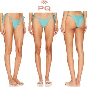 PQ MILA TIE SEASIDE Full Aqua Bikini Bottom sz M
